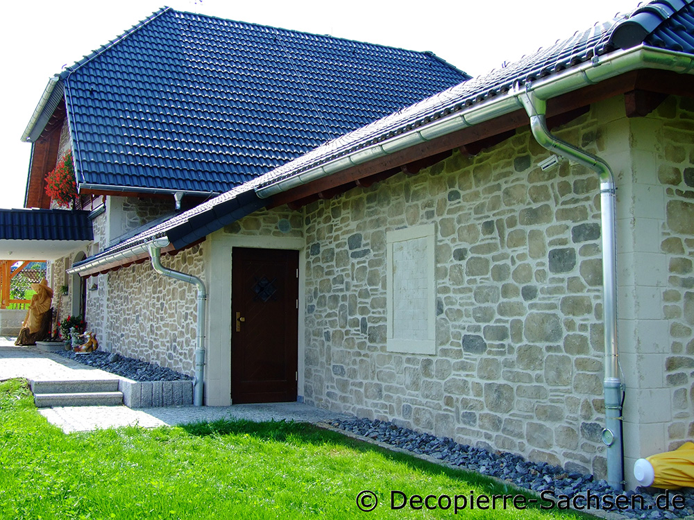 Naturstein Putz Decopierre Außenfassade