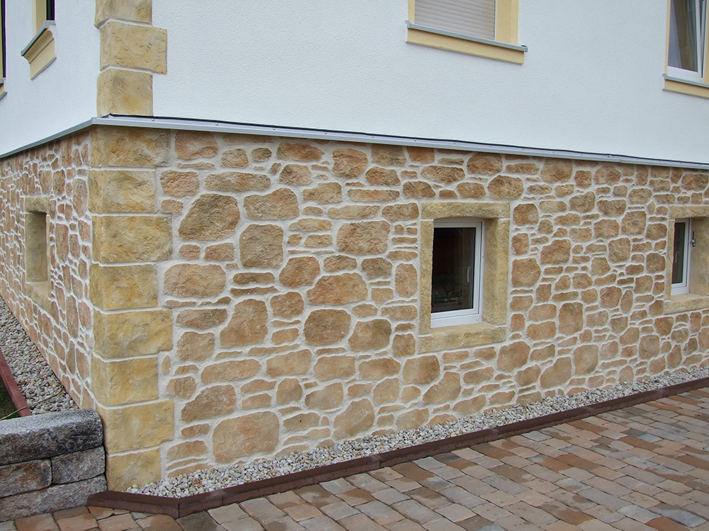 Naturstein Putz Decopierre Außenfassade